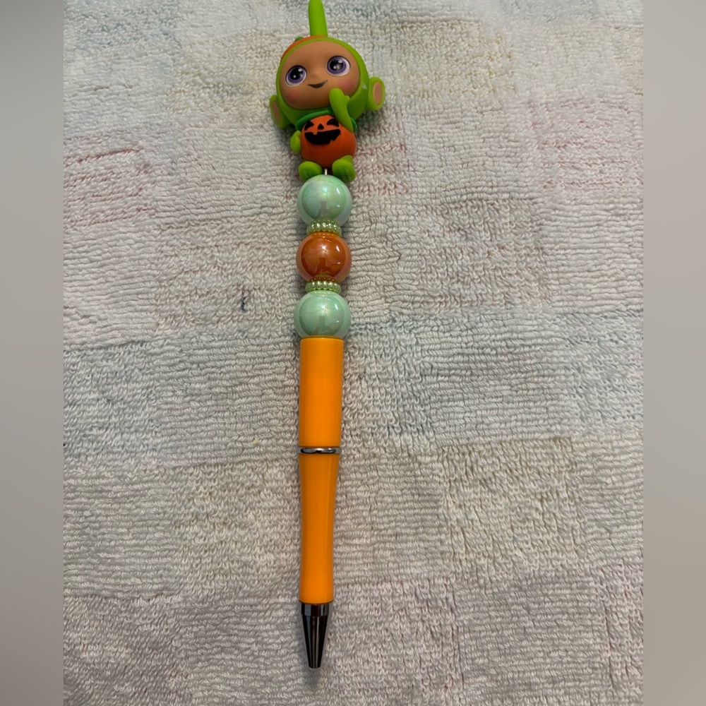 Cute Teletubbies Halloween costume character pen with beads ! NWT